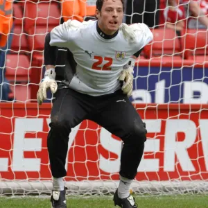 Chris Weale in Action Print: Bristol City vs. Sheffield United Photo