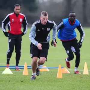 Chris Wood in Intense Focus Print, Bristol City FC Training Chris Wood in Intense Focus Print, Bristol City FC Training