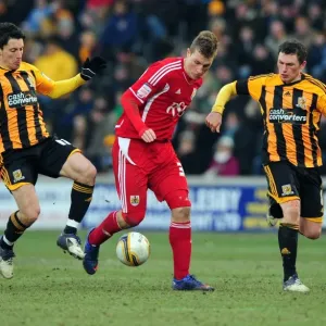 Chris Wood in action against Hull City, Print