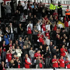 City fans at Swansea City fans at Swansea