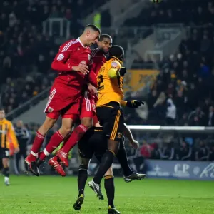 Print of Caulker vs. Zayatte in Hull City Match, 18/12/2010