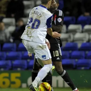 Clash between Emmanuel-Thomas and McNulty: Tranmere vs. Bristol City, 16th November 2013 Clash between Emmanuel-Thomas and McNulty: Tranmere vs. Bristol City, 16th November 2013