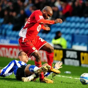 Clash at Hillsborough: Leon Clarke Halts Jamal Campbell-Ryce's Charge - Football Rivalry in the Championship (2010) Clash at Hillsborough: Leon Clarke Halts Jamal Campbell-Ryce's Charge - Football Rivalry in the Championship (2010)