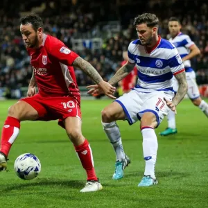 Print of QPR vs Bristol City Championship Match at Loftus Road Stadium Print of QPR vs Bristol City Championship Match at Loftus Road Stadium