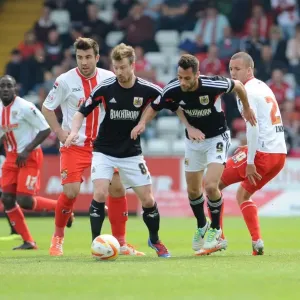 Clash in Sky Bet League One: Stevenage vs. Bristol City, April 2014 Clash in Sky Bet League One: Stevenage vs. Bristol City, April 2014