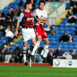 Clash at Turf Moor: Cole Skuse vs Graham Alexander - Burnley vs Bristol City, Championship Football, 2010 Clash at Turf Moor: Cole Skuse vs Graham Alexander - Burnley vs Bristol City, Championship Football, 2010