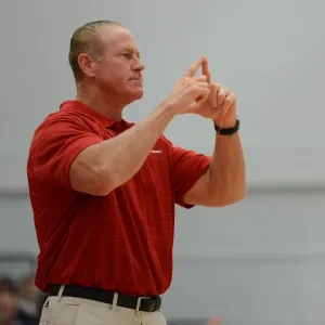 Bristol City FC Print: Coach Kilmartin Directs Basketball Team