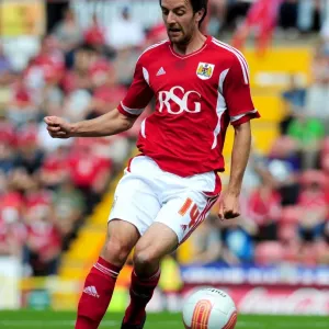 Cole Skuse Print - Bristol City Championship Match Action Photo