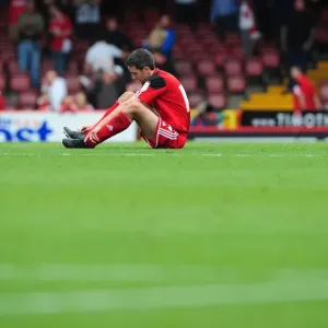 Cole Skuse's Disappointment: Bristol City vs Blackburn Rovers, Championship Football, 2012