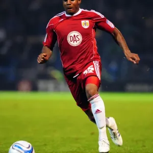 Danny Rose in Action: Championship Showdown at Fratton Park - Portsmouth vs. Bristol City, 2010