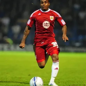Danny Rose in Action: Portsmouth vs. Bristol City Championship Clash at Fratton Park (September 2010)