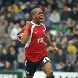 Darren Byfield Print - Plymouth vs. Bristol City Action Photo Darren Byfield Print - Plymouth vs. Bristol City Action Photo