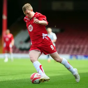 David Clarkson in Action for Bristol City against Bournemouth Reserves