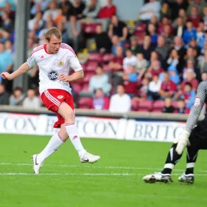 David Clarkson Goal Print, Scunthorpe United vs. Bristol City 2010