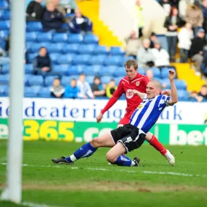 David Clarkson's Thwarted Shot: Lee Grant Denies Bristol City in Sheffield Wednesday Clash, Championship 2010 David Clarkson's Thwarted Shot: Lee Grant Denies Bristol City in Sheffield Wednesday Clash, Championship 2010