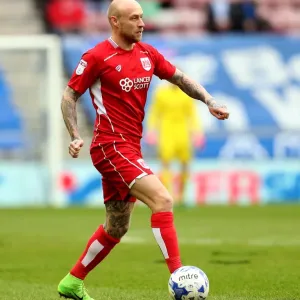 David Cotterill in Action: Wigan Athletic vs. Bristol City, Sky Bet Championship (11 March 2017)