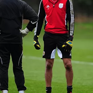 David James: A Light-Hearted Moment at Bristol City Football Club Training