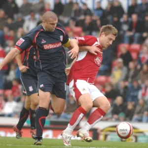 David Noble in Action: Bristol City vs Stoke City David Noble in Action: Bristol City vs Stoke City