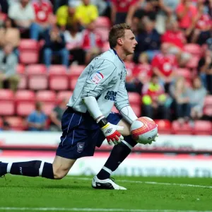 David Stockdale Saves Print - Bristol City v Ipswich Town