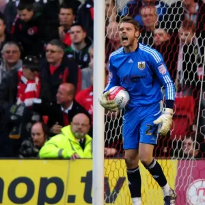Dean Gerken of Bristol City Faces Off Against Nottingham Forest at The City Ground, April 2012 Dean Gerken of Bristol City Faces Off Against Nottingham Forest at The City Ground, April 2012