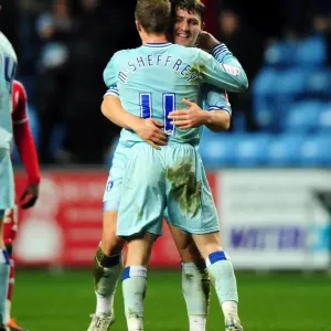 Deegan and McSheffrey Celebrate Coventry's Win Over Bristol City (December 26, 2011) Deegan and McSheffrey Celebrate Coventry's Win Over Bristol City (December 26, 2011)