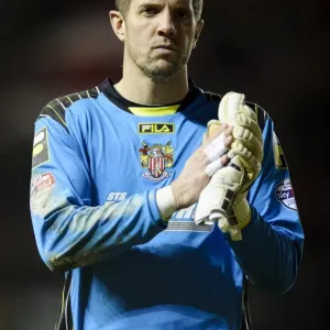 Dejected Stevenage Goalkeeper Steve Arnold After Bristol City's 4-1 Victory Dejected Stevenage Goalkeeper Steve Arnold After Bristol City's 4-1 Victory