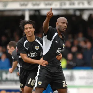 Dele Adebola Nick Carle Celebration Print (Colchester Utd V Bristol City)