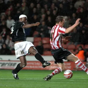 Dele Adebola Shot Blocked Print Dele Adebola Shot Blocked Print