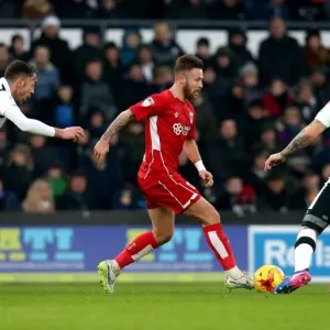Derby Showdown Print - Matty Taylor vs. Bradley Johnson and Richard Keogh Derby Showdown Print - Matty Taylor vs. Bradley Johnson and Richard Keogh