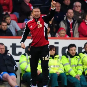 Derek McInnes in Action: Intense Moments on the Touchline during Nottingham Forest vs. Bristol City Football Match, 7th April 2012 Derek McInnes in Action: Intense Moments on the Touchline during Nottingham Forest vs. Bristol City Football Match, 7th April 2012
