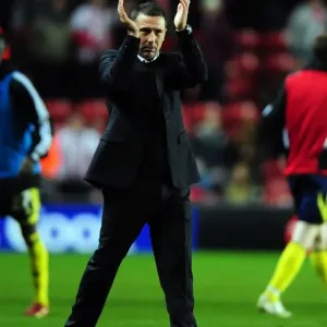 Print of Derek McInnes at Southampton Match Print of Derek McInnes at Southampton Match