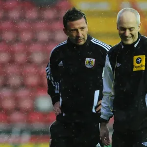 Derek McInnes in Deep Conversation with Referee Print Derek McInnes in Deep Conversation with Referee Print