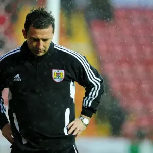 Derek McInnes Print - Bristol City Manager's Dejected Moment Derek McInnes Print - Bristol City Manager's Dejected Moment