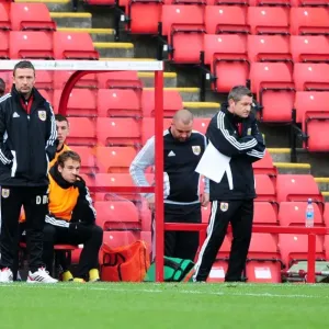 Derek McInnes Leads Bristol City in Championship Clash against Barnsley at Oakwell Stadium (October 2011)