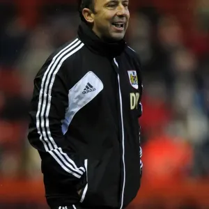Derek McInnes Leads Bristol City in Championship Clash against Leicester City, January 2013