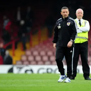 Derek McInnes Leads Bristol City Against Derby County at Ashton Gate Stadium, March 2012 (Football Match)