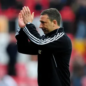 Derek McInnes Leads Bristol City Against Derby County at Ashton Gate Stadium, March 2012 (Football Match)