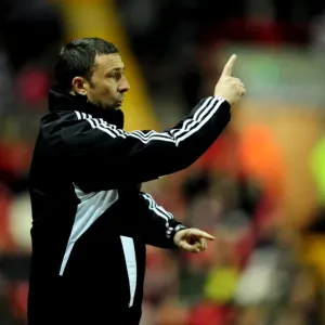 Derek McInnes Leads Bristol City Against Leicester City at Ashton Gate Stadium, 2012 - Football Match