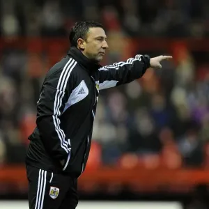 Derek McInnes Leads Bristol City Against Leicester City in Championship Clash, January 2013