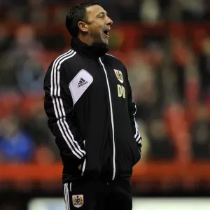 Derek McInnes Leads Bristol City Against Leicester City in Championship Match, January 2013