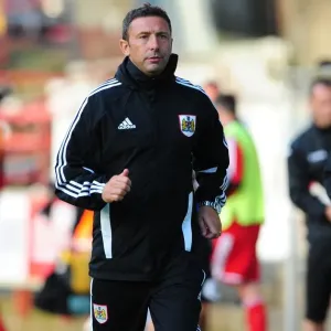 Derek McInnes Leads Bristol City in Pre-Season Friendly Against Dunfermline Athletic, August 2012 Derek McInnes Leads Bristol City in Pre-Season Friendly Against Dunfermline Athletic, August 2012