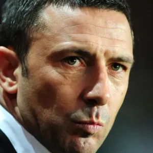 Print of Derek McInnes at St Marys Stadium Print of Derek McInnes at St Marys Stadium