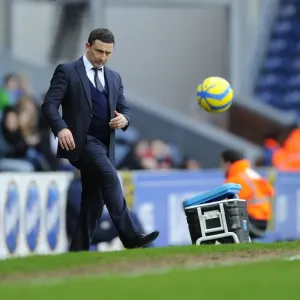 Derek McInnes Passing at Ewood Park: FA Cup Clash Between Bristol City and Blackburn Rovers, January 2013
