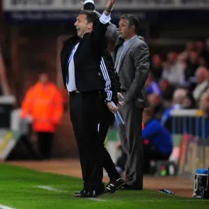 Derek McInnes Protests to Referee during Peterborough United vs. Bristol City Championship Match Derek McInnes Protests to Referee during Peterborough United vs. Bristol City Championship Match