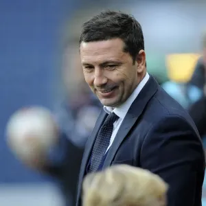 Derek McInnes Smile: A Young Mascot's Moment at Ewood Park during Blackburn vs. Bristol City (FA Cup)