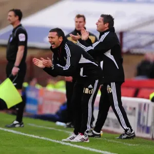 Derek McInnes Urges On Bristol City at Barnsley Championship Match, 2011