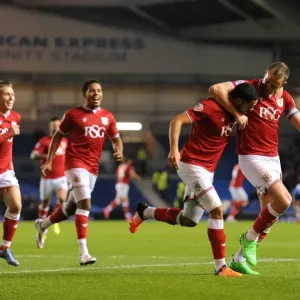 Derrick Williams Print - Bristol City Player Scores at Brighton