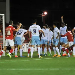 Derrick Williams Scores Opening Goal: Bristol City vs Coventry City, Johnstones Paint Trophy, Ashton Gate Stadium