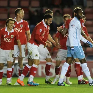 Derrick Williams Scores the Winning Goal: Bristol City Celebrates at Ashton Gate