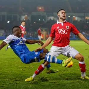 Bristol City vs Peterborough United Print, Derrick Williams vs Aaron McLean